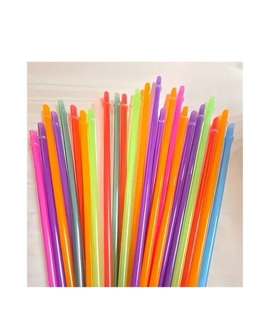 11" Solid Color Straws