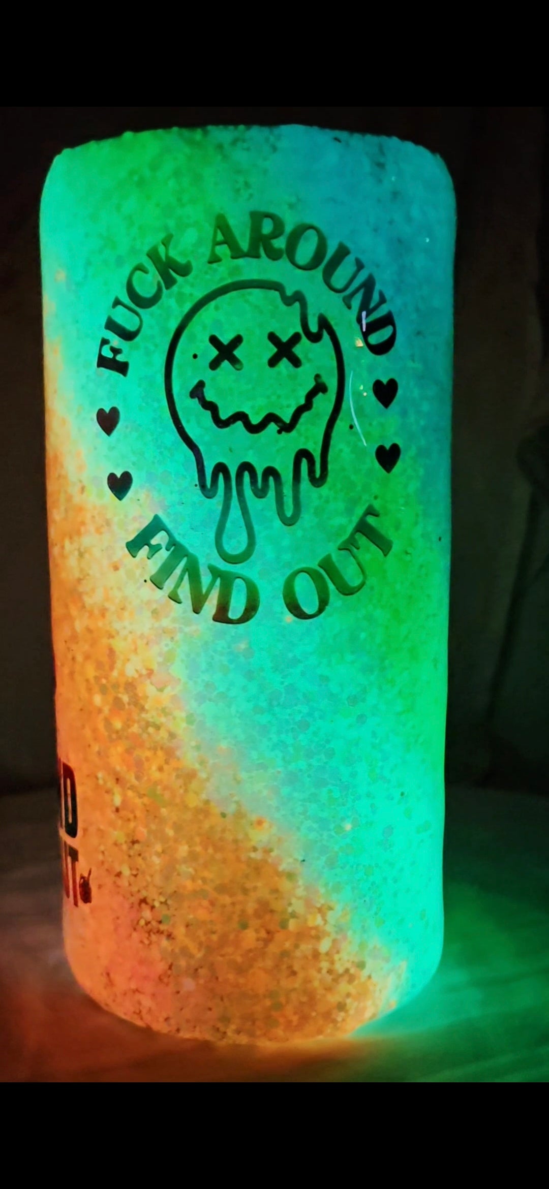 FAFO Glow In the Dark 20oz Thick Tumbler RingMaster Ticket Level