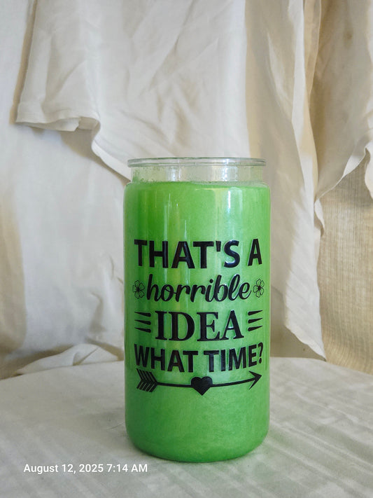 Terrible Idea, Perfect Tumbler 16oz SnowGlobe - RingToss Ticket Level