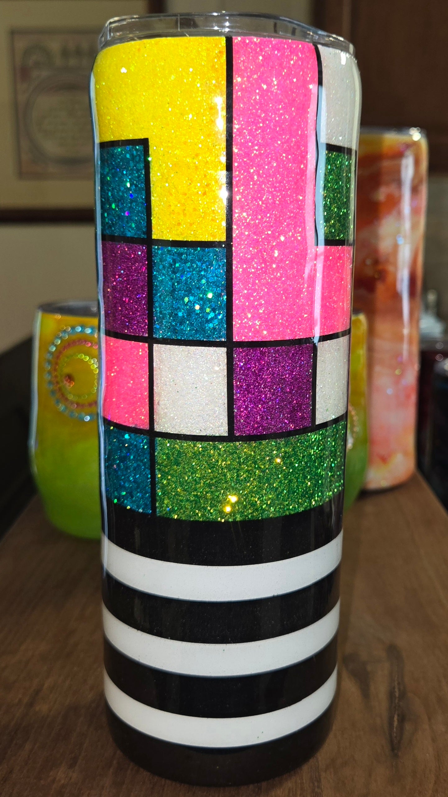 Pixel Pop 20oz Tumbler - MidwayShot Ticket Level