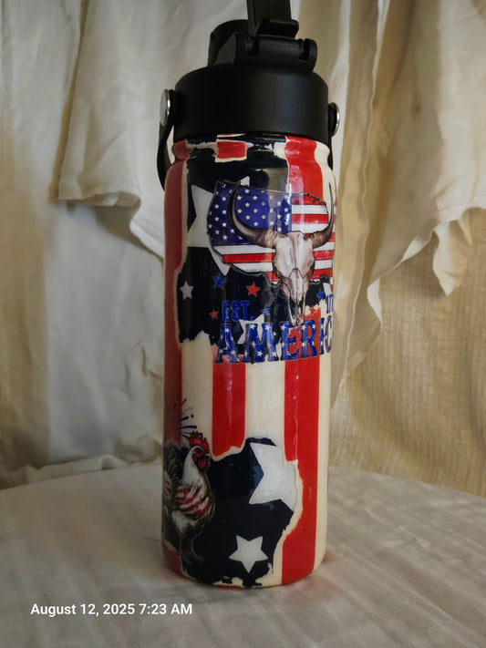 Stars, Stripes & Sips 18oz Hydro Tumbler - MidwayShot Ticket Level