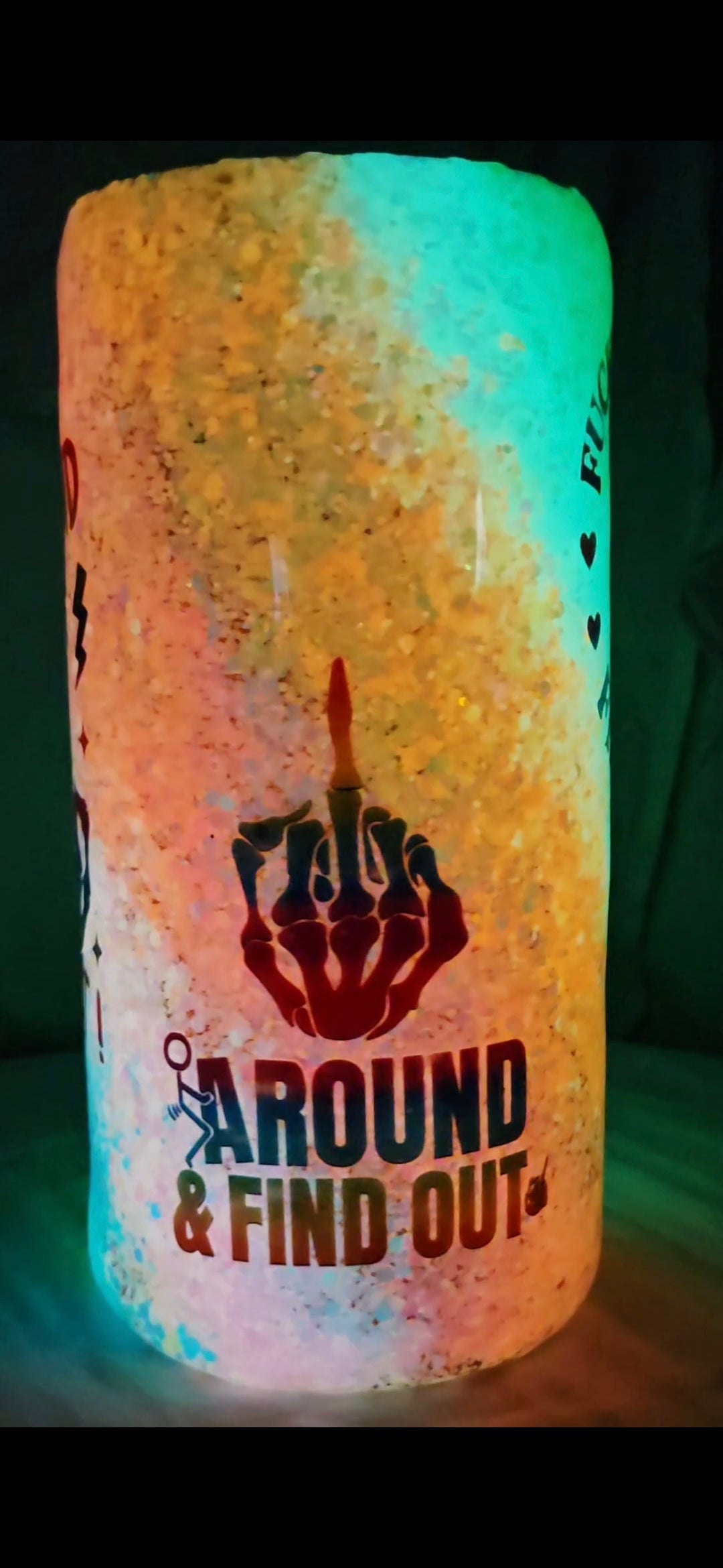 FAFO Glow In the Dark 20oz Thick Tumbler RingMaster Ticket Level