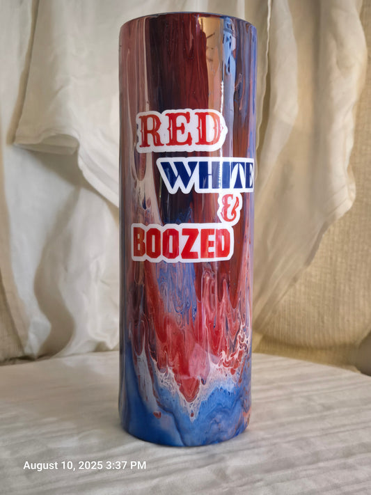 The Boozy Patriot 30oz Tumbler - RingMaster Ticket Level