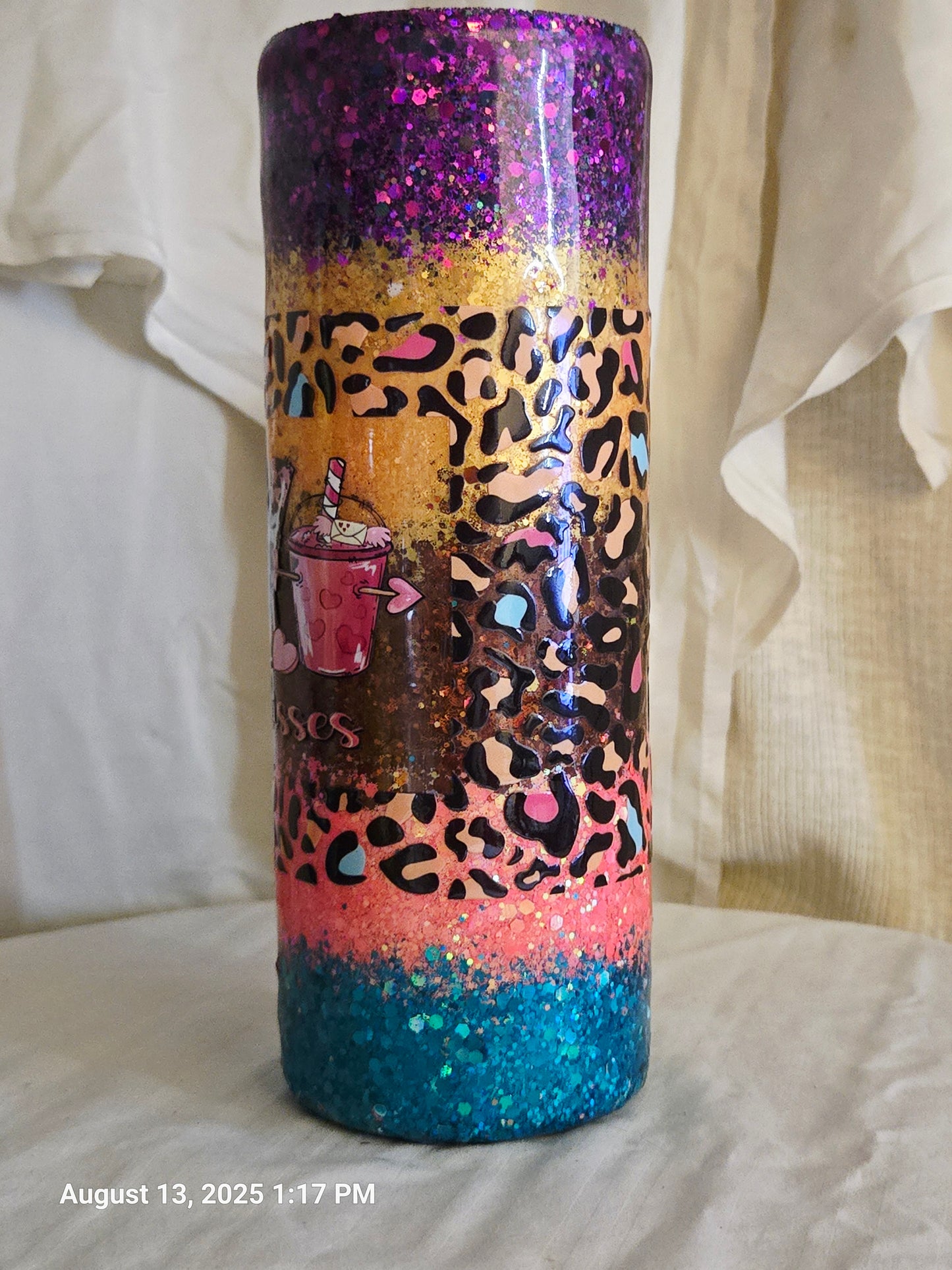 Caffeine & Kisses 20oz Tumbler - MidwayShot Ticket Level