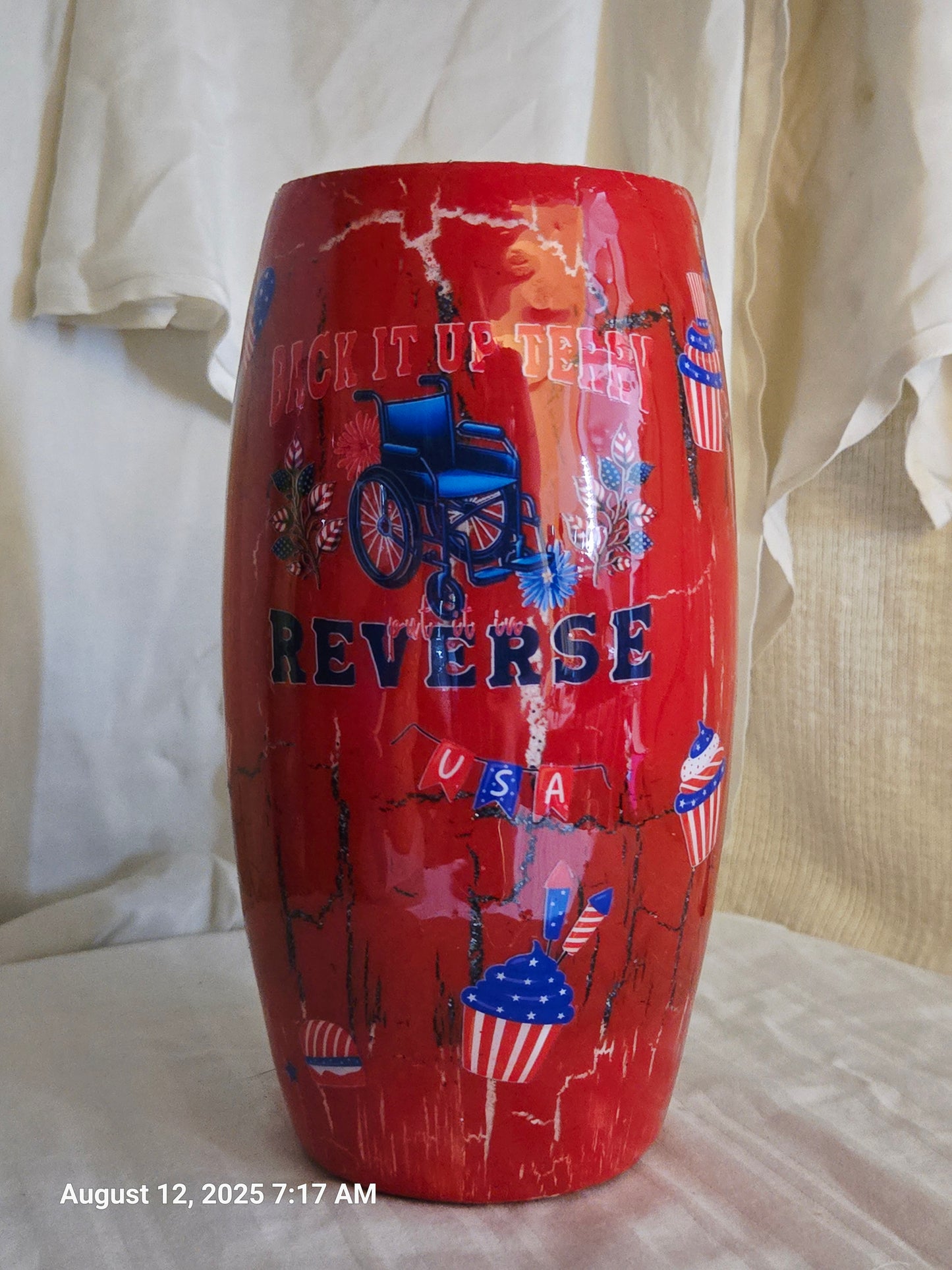 Put It in Reverse Party! 25oz Barrel Tumbler - RingMaster Ticket Level